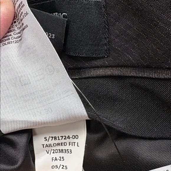 NWT Banana Republic Tailored Fit Tuxedo Black Suit Pant Sz 38 x 30 (#781724)